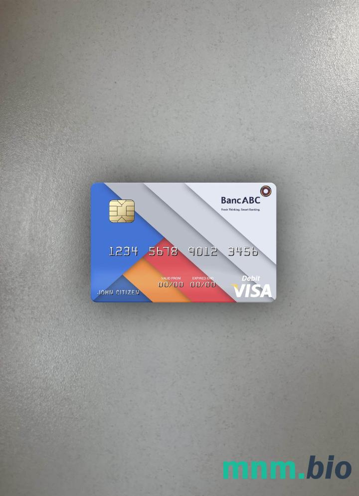 Tanzania BancABC visa obciążyć card wygląd fotograficzny skan PSD + zdjęcie